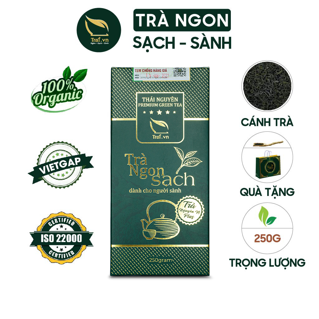 Trà thái nguyên - hộp 250g trà nguyên vị plus+ , trà ngon đặc sản thái nguyên