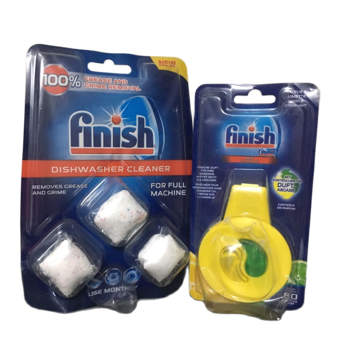 Combo vỉ  vệ sinh máy rửa bát 3 viên + vỉ khử mùi máy rửa bát