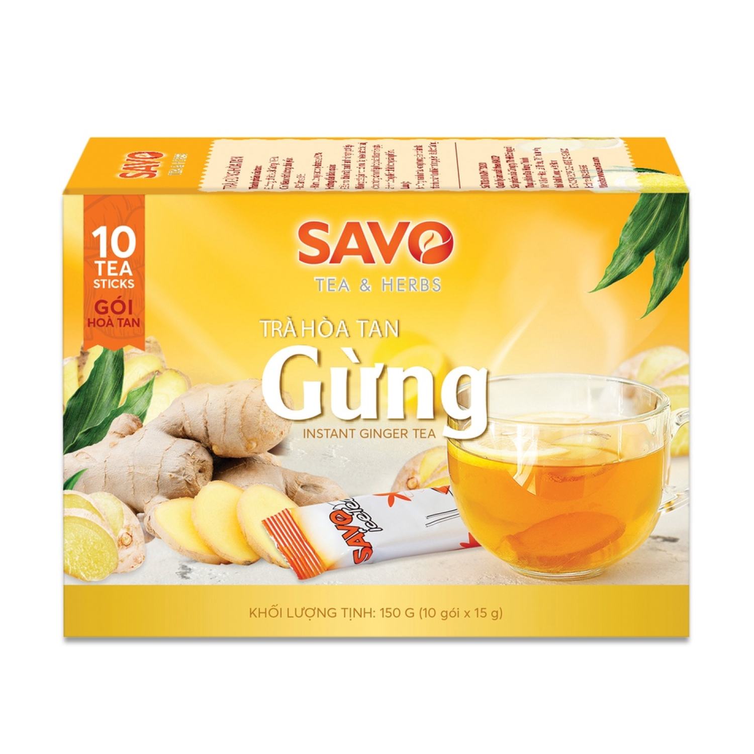 Trà gừng hòa tan savo