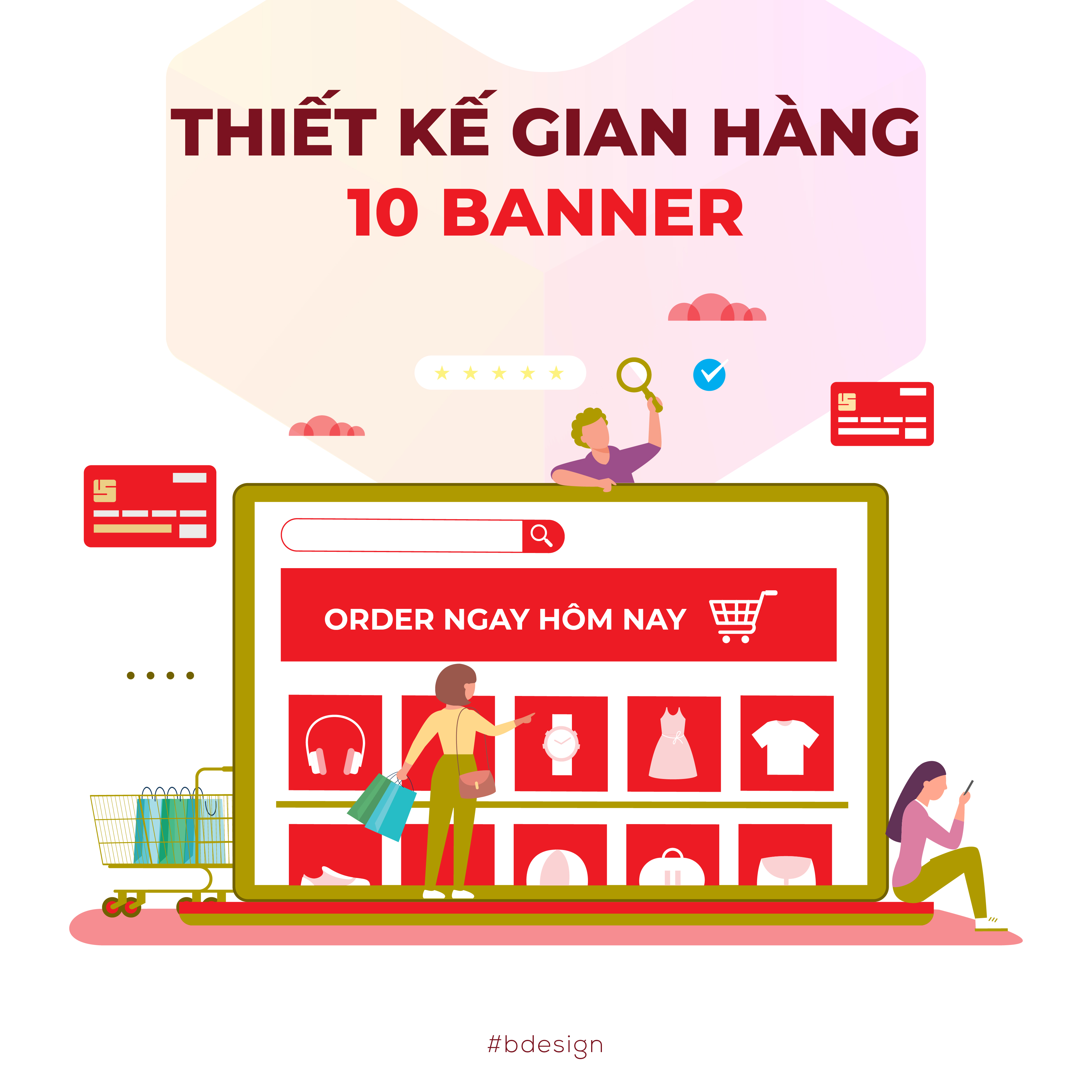 Thiết kế gian hàng theo template gói sản phẩm nổi bật 10 banner giá tốt nhất - B Design
