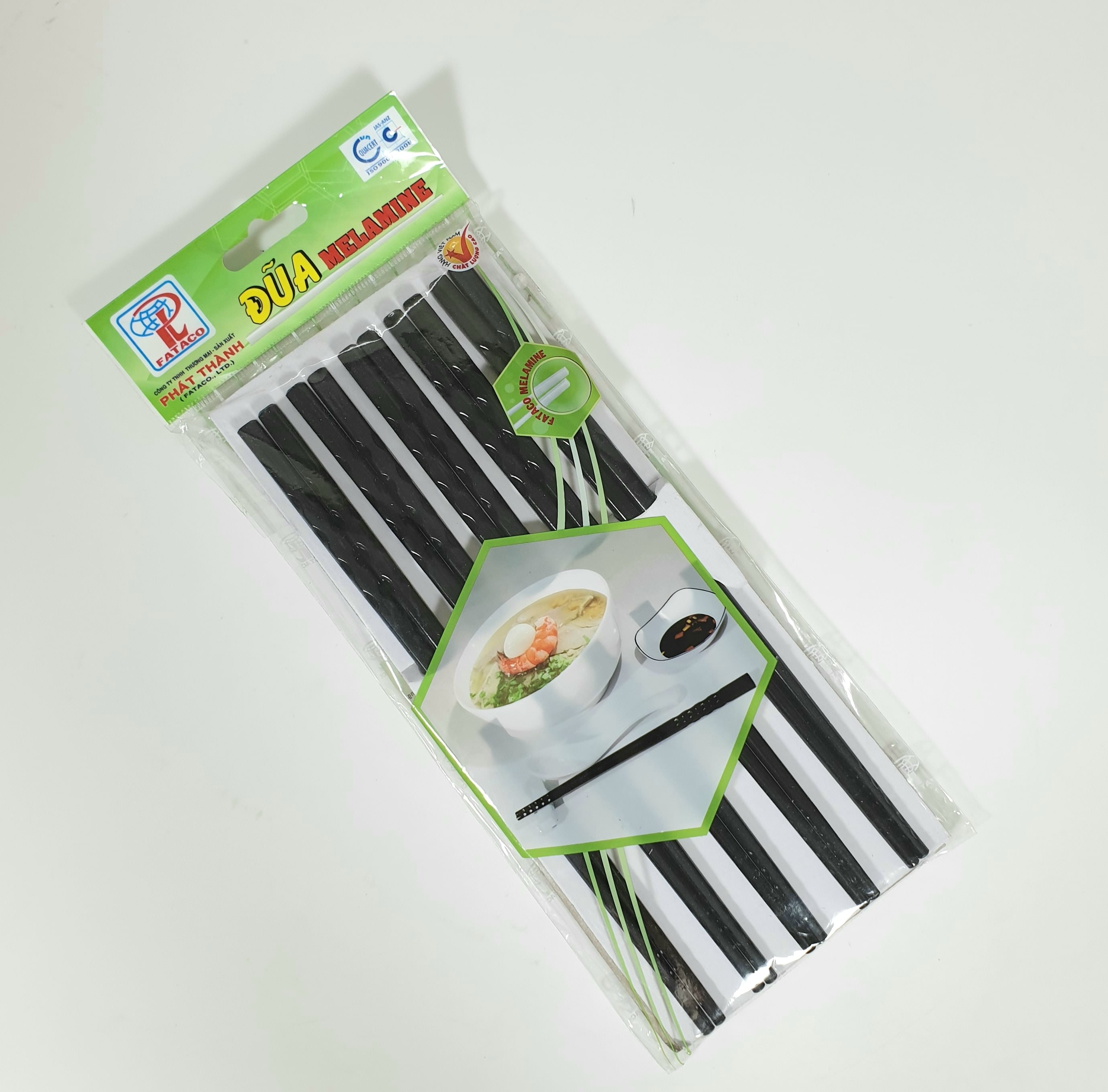 Bộ 10 Đôi Đũa Ăn Đẹp Màu Đen Dài  23 cm Xoắn 2 Đầu Dùng Cho Gia Đình Và Nhà Hàng