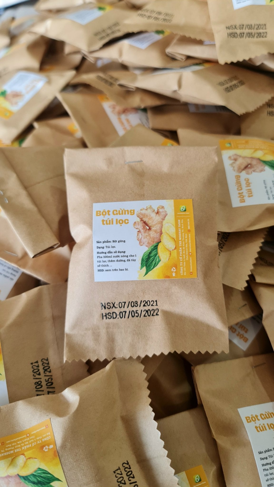 Bột gừng túi lọc