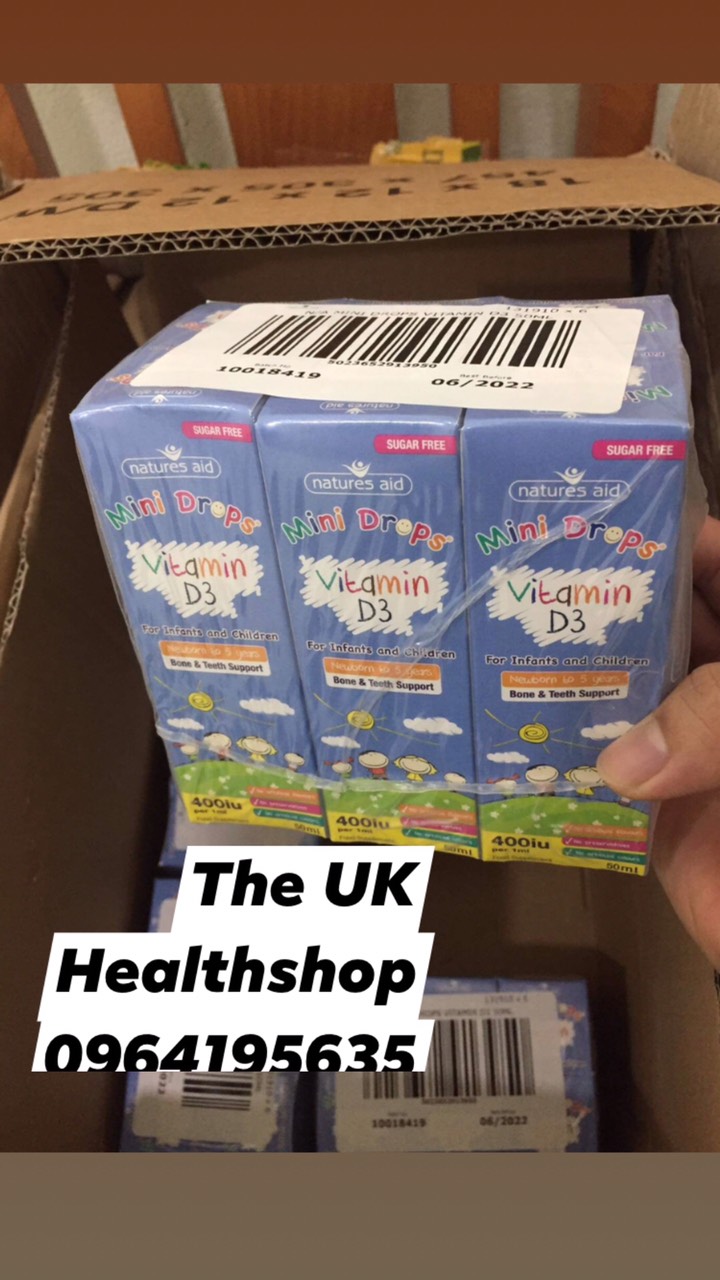 [bill uk] Vitamin D3 dạng giọt - Nature Aids