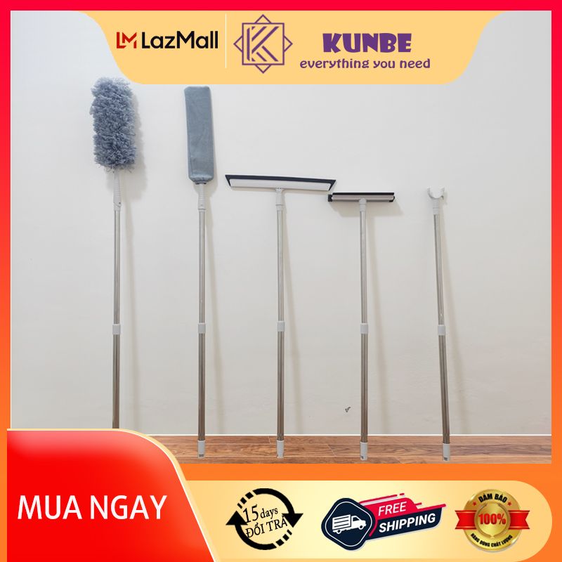 Bộ chổi quét trần nhà mạng nhện kunbe lau kính gạt nước đa năng 5 trong 1
