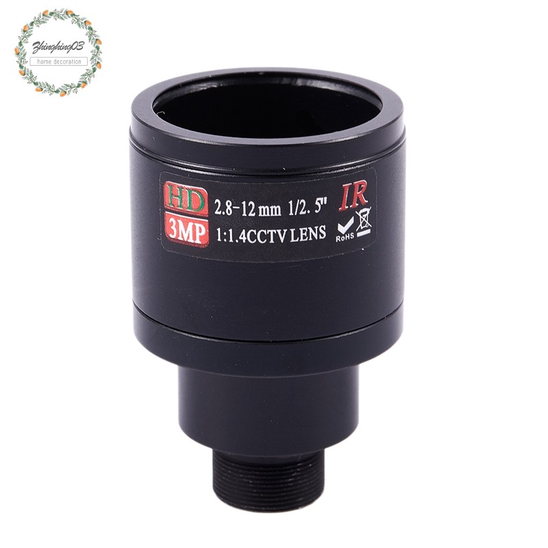 Ống kính hd cctv 3.0mp m12 2.8-12mm varical cctv ir hd lens thay thế cho camera