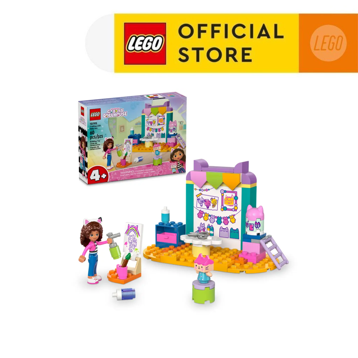 LEGO GABBY DOLLHOUSE 10795  Đồ Chơi Lắp Ráp Phòng Thủ Công của Gabby (60 chi tiết)