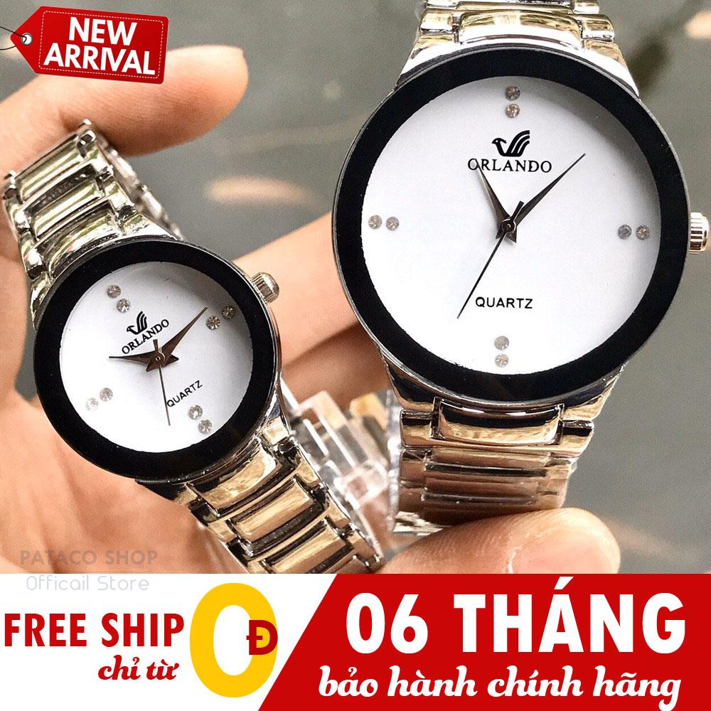 Đồng hồ thời trang nam nữ ORLANDO RO79, Dây kim loại bạc sang trọng, Kháng nước sinh hoạt nhẹ, Chống trầy xước tốt