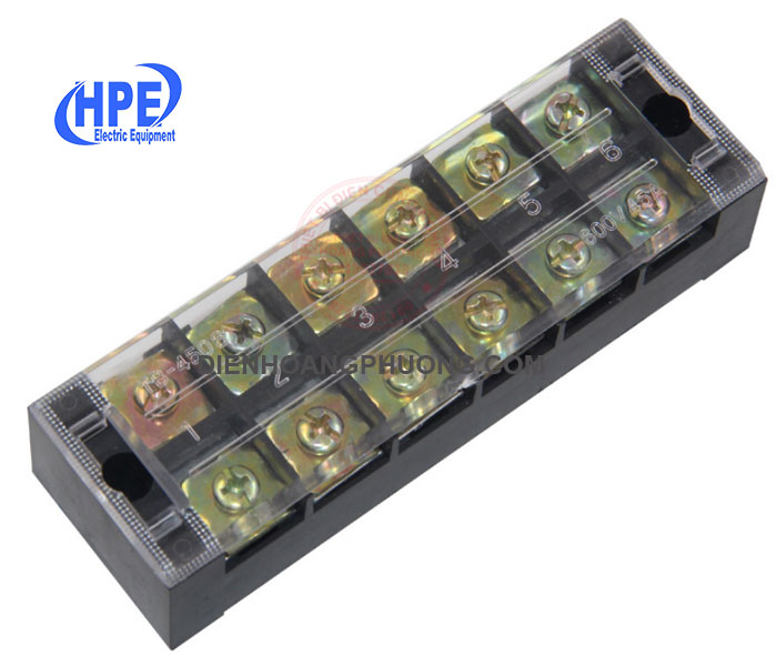 Domino 6 Pha 45A TB-4506 - Cầu nối dây điện TB-4506