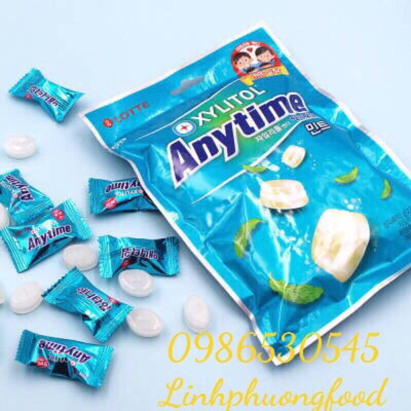 Kẹo anytime mint lotte 92g