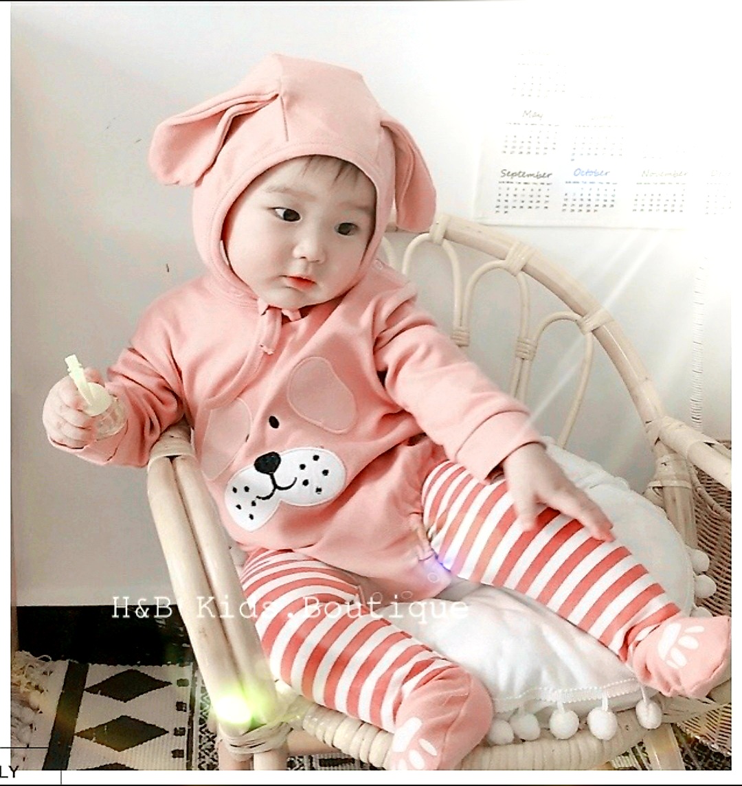 Aó liền quần Bé Trai Gái Kèm nón và quần tất