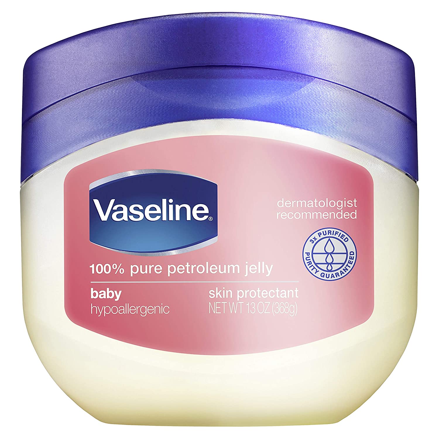 Gel dưỡng ẩm & trị hâm cho trẻ nhỏ Vaseline 100% Pure Petroleum Jelly 368g