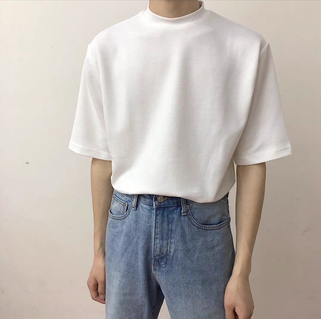 Áo thun unisex cổ ôm basic cud |gru|