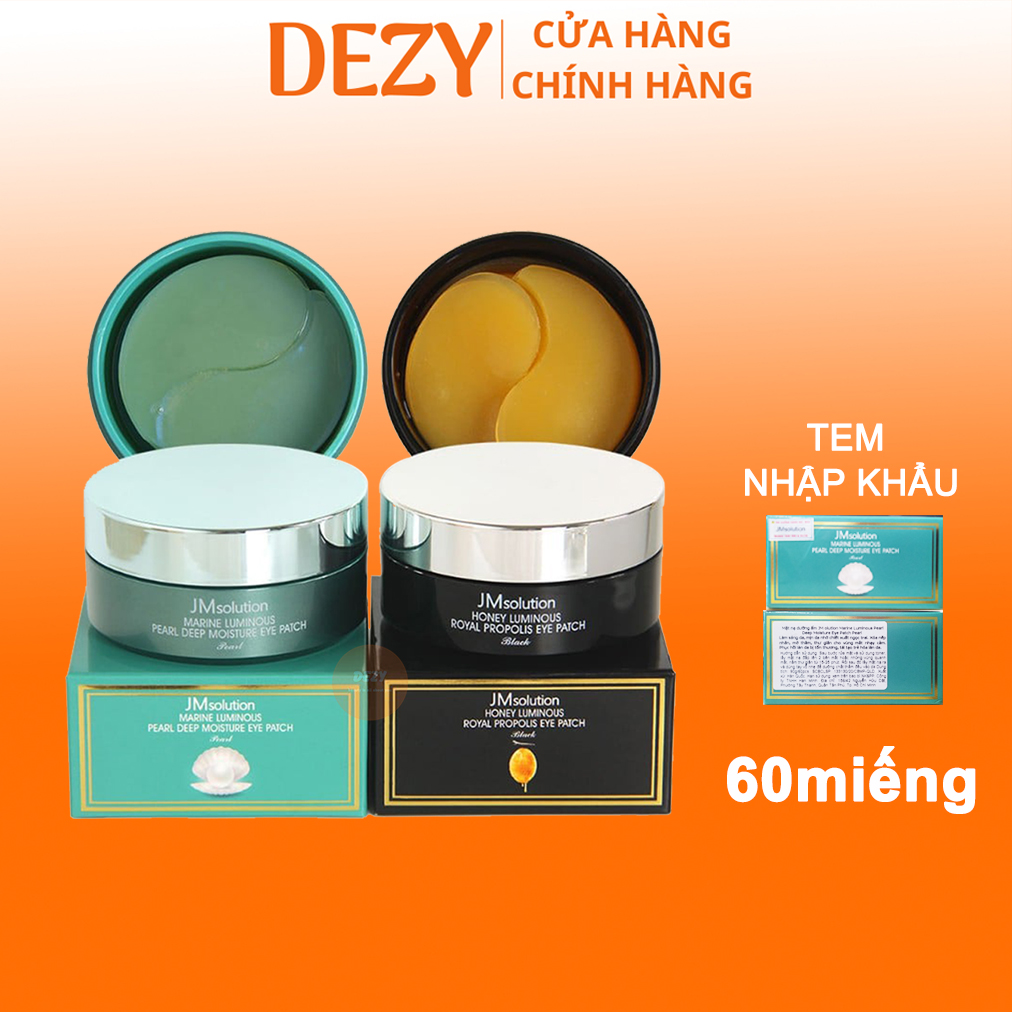 Mặt Nạ Mắt Hàn Quốc JM Solution Eye Patch 90g 60 Miếng Chính Hãng - Mặt Nạ Đắp Mắt Jmsolution Royal Ngừa Lão Hoá,  Dưỡng Ẩm Dưỡng Da Trắng Sáng Giảm Nếp Nhăn Quanh Mắt - Dịu Da Ngăn Nếp Nhăn Giảm Stress Da Dezy Official Store