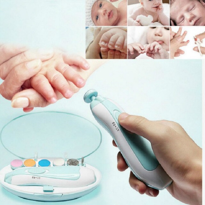 Bộ bấm móng tay cho trẻ sơ sinh, bộ cắt móng tay bằng điện an toàn, bộ dũa móng tay, máy dũa móng tay, dụng cụ cắt móng tay cho em bé, cắt móng tay cho trẻ sơ sinh