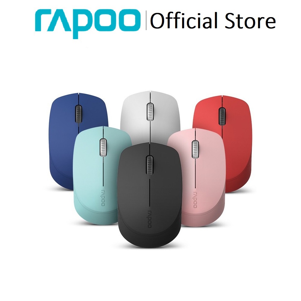 Chuột không dây Yên lặng M100 Rapoo Kết nối Bluetooth/ Usb, Silent Multi-mode Wireless - Bảo hành 2 năm