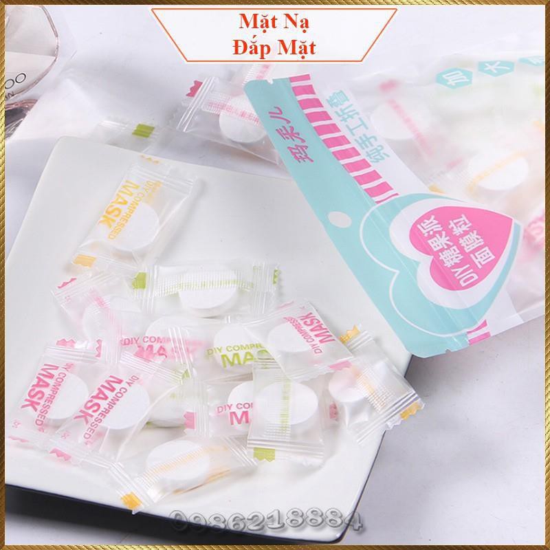 Combo 5 viên mặt nạ giấy dạng nén diy23