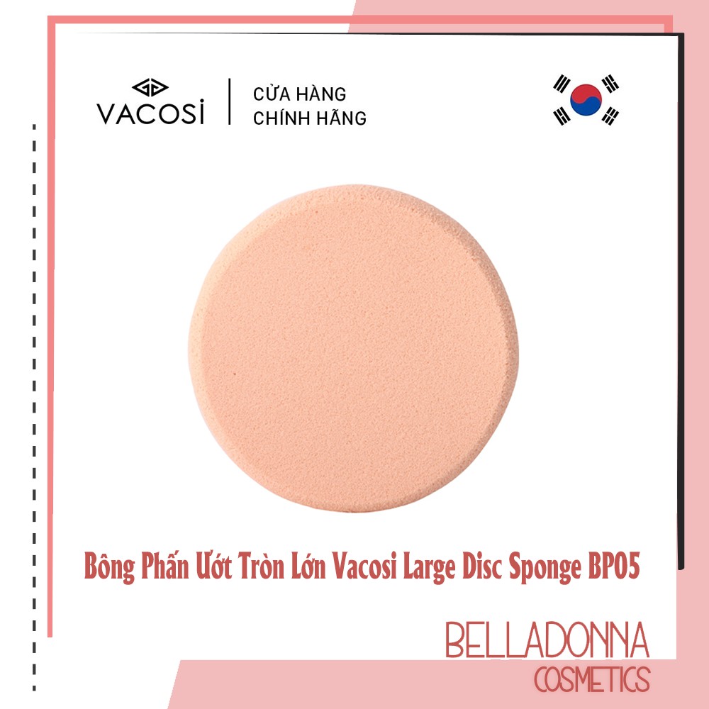 Bông phấn ướt tròn lớn vacosi large disc sponge bp05