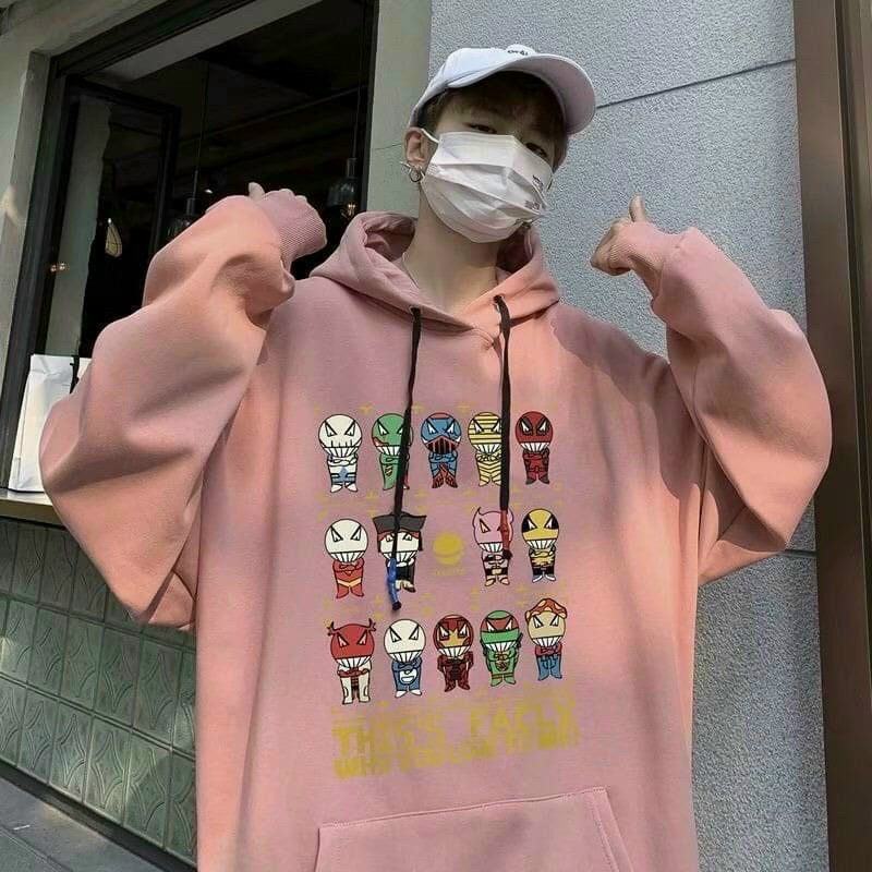ÁO KHOÁC HOODIE NAM NỈ NGOẠI SIÊU MỀM MỊN DÀY VÀ NHẸ FORM RỘNG IN HOẠT HÌNH SIÊU NGẦU KHÔNG BAY MÀU NĂNG ĐỘNG TRẺ TRUNG HÀNG HOT TREND NÓN 2 LỚP CHỐNG NẮNG TỐT
