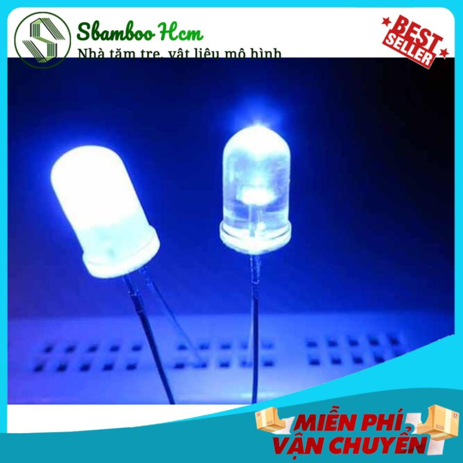 [HCM]10 bóng Led Đơn 5mm kèm điện trở - Chân Dài trắng