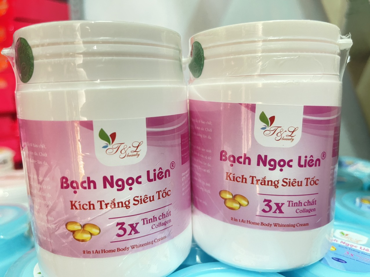 Kich Trắng 3X Bạch Ngọc Liên Hồng 200g kem body 