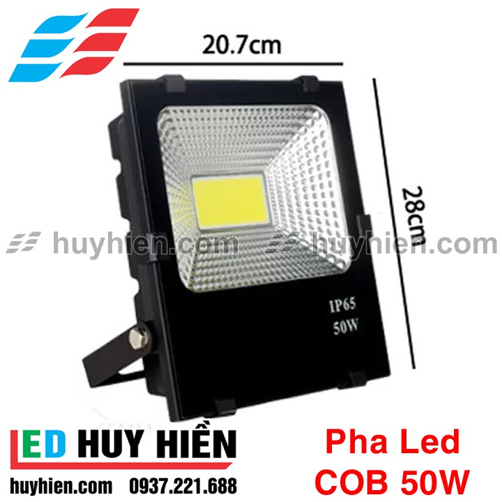Đèn led pha 50W COB chất lượng ánh sáng vàng nắng bảo hành 06T giá cạnh tranh