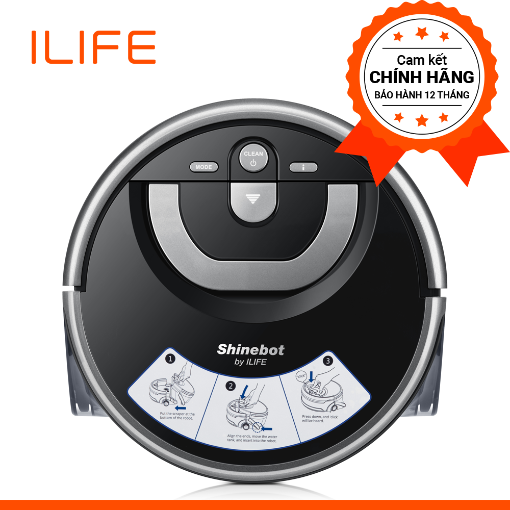 [Trả góp 0%]Robot Lau Nhà Chà Sàn chuyên dụng ILife Shinebot W400