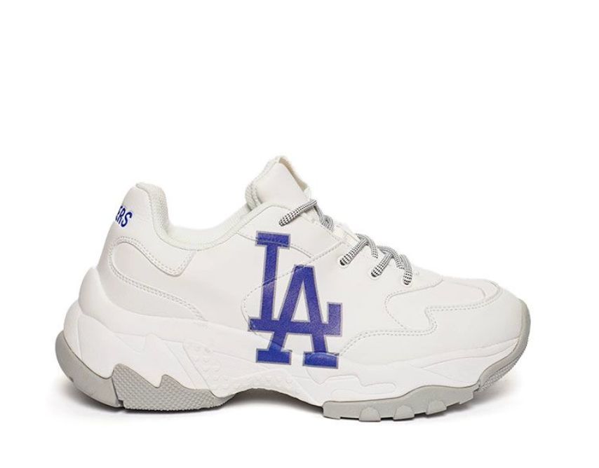Giày thể thao nam nữ sneaker mlb chunky la chữ xanh