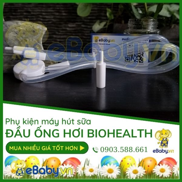 Giắc cắm - Đầu nhựa cắm ống hơi máy hút sữa Biohealth - Hàng Chính Hãng