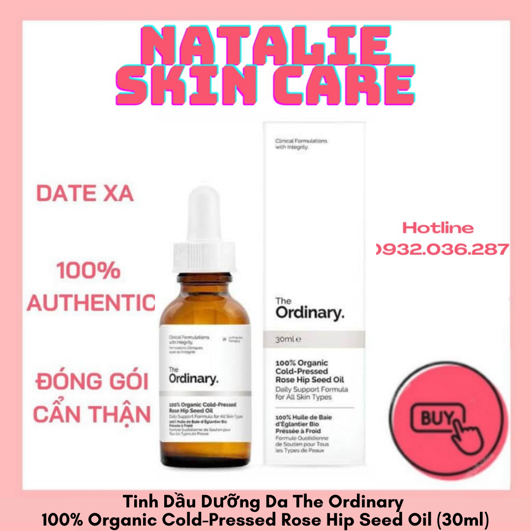 Tinh Dầu Dưỡng Da - The Ordinary 100% Organic Cold-Pressed Rose Hip Seed Oil (30ml)