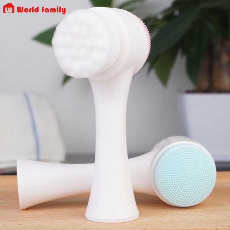 Cọ rửa mặt massage hai đầu sạch sâu tiện dụng