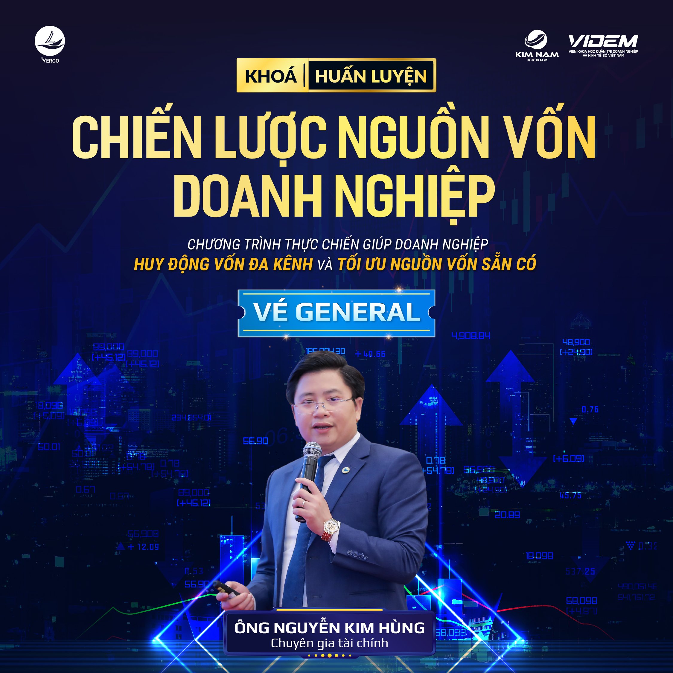 [E-VOUCHER] VERCO - Khóa học Chiến lược nguồn vốn General - chuyên gia Nguyễn Kim Hùng
