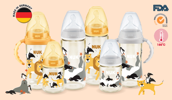 Bình sữa nuk premium choice+ nhựa ppsu 150ml / 300ml