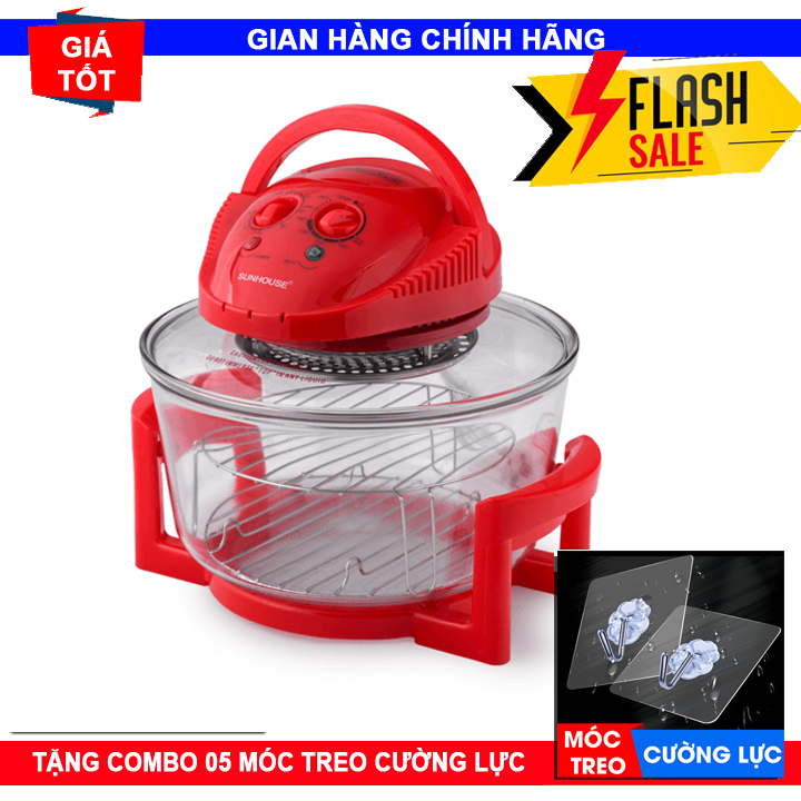 Lò nướng thủy tinh sunhouse sh416 – hàng chính hãng bảo hành 12 tháng trên toàn quốc