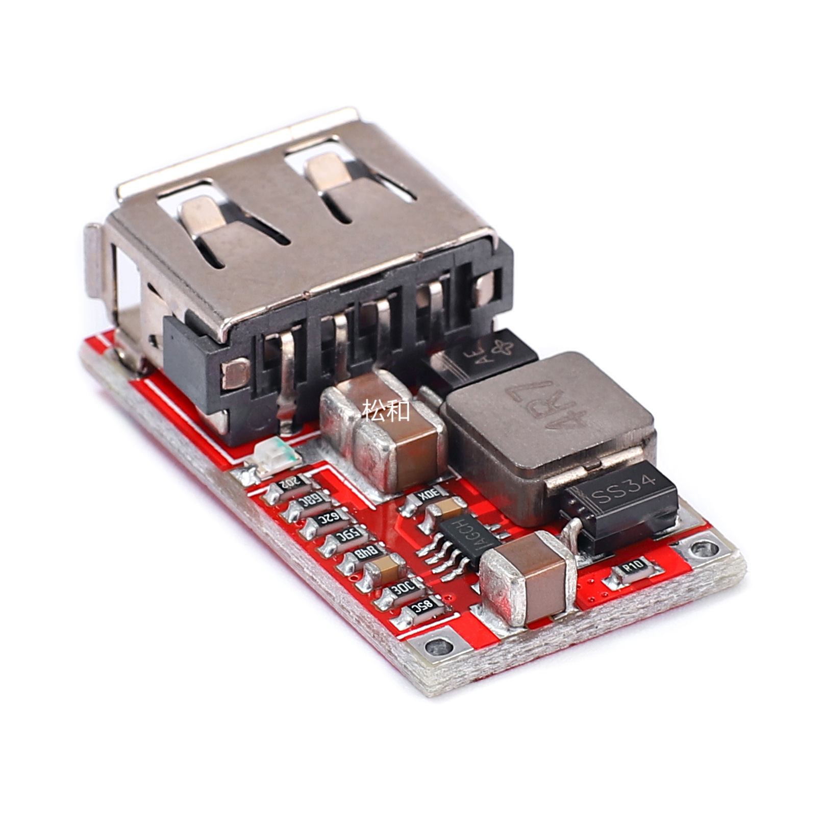 Mạch nguồn giảm áp dc mini 5v3a cổng usb - htb