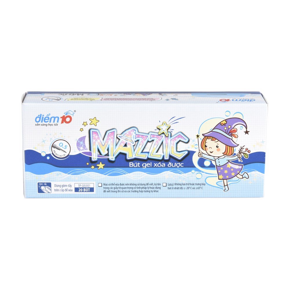 Bút gel thiên long tp-gel01 xóa được- hộp 20 cây