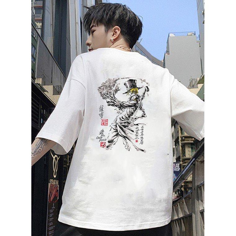 Áo thun tay lỡ nam nữ samurai vải dày mịn đẹp 20T1677