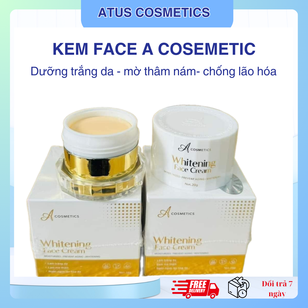 (Chính hãng -Rẻ HCM)Kem face pháp chữ A cosmetic chính hãng - Kem face dưỡng trắng da mờ nám mờ thâm Phương Anh Chính hãng