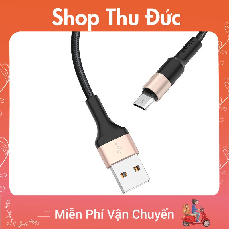 Cáp sạc Micro USB Hoco X26 dây dù chống đứt cao cấp - Hàng Chính Hãng DTK4085825 - Shop Thu Đức