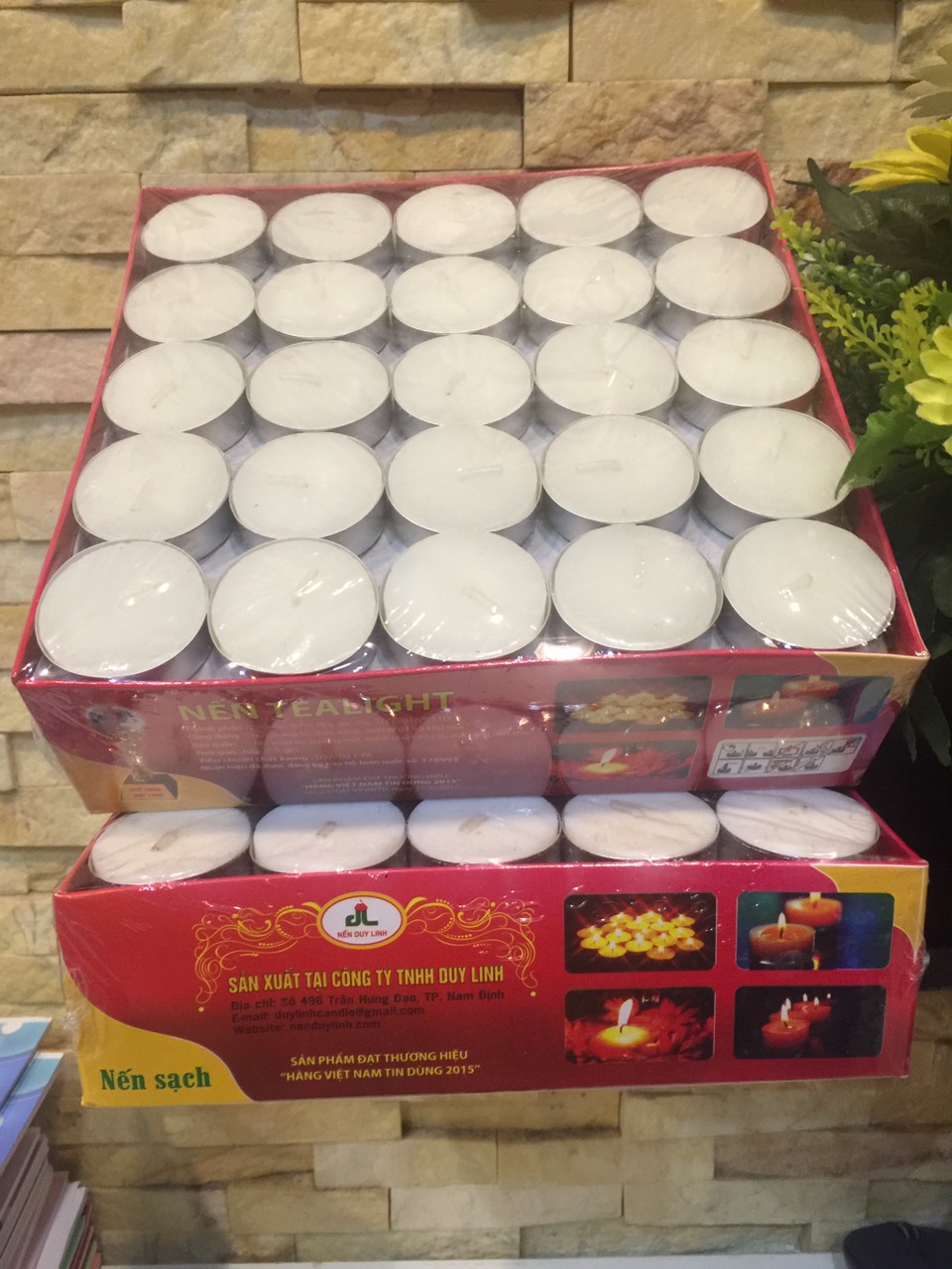 Hộp 100 viên Nến sạch Tealight