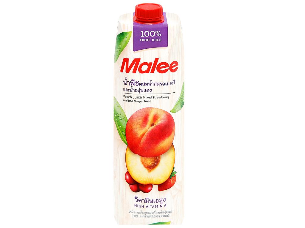 Nước ép đào và trái cây hỗn hợp malee 1000ml