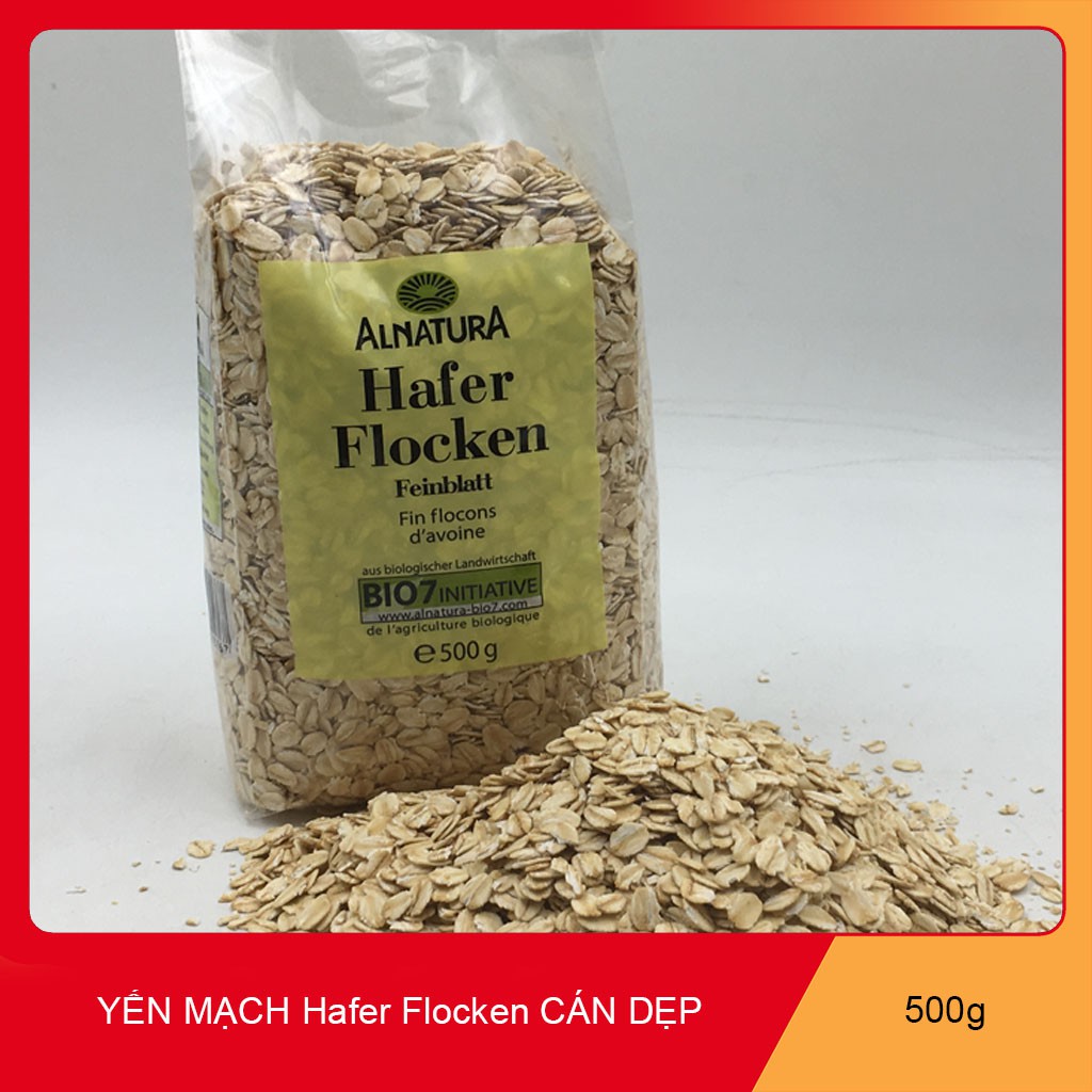 Yến mạch hafer đức cán dẹp 500g