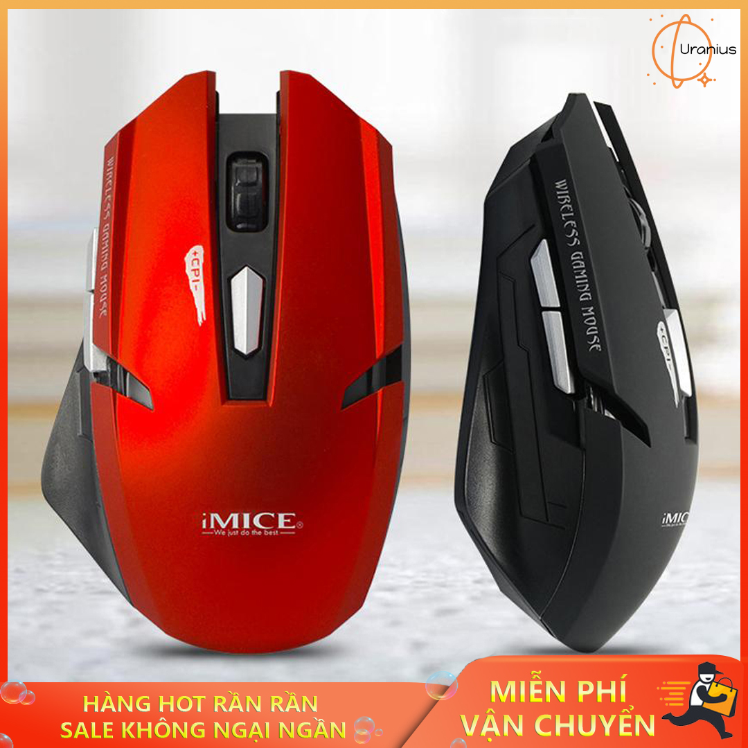 Chuột bluetooth, Chuột máy tính, Chuột không dây IMICE  E-1800 cao cấp, thiết kế độc đáo, chuột siêu nhạy, khả năng di chuyển tốc độ và thiết kế bảo vệ tay. Bảo hành uy tín