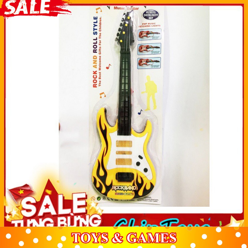Đồ chơi trẻ em bộ đàn ghita nhạc rock loại lớn 60cm