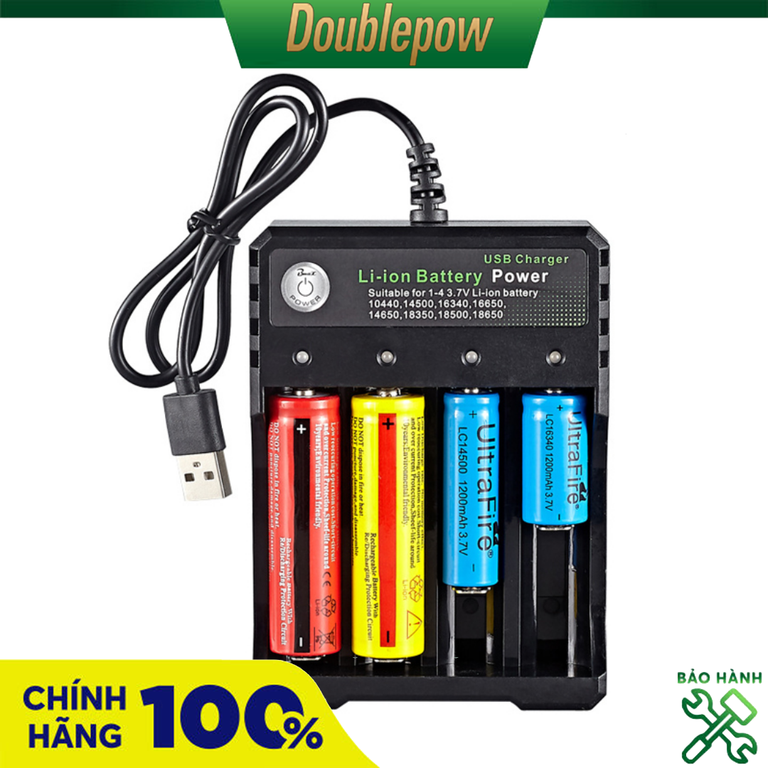 Sạc pin 18650 thông minh tự ngắt báo đèn khi pin đầy BH-042100-04U