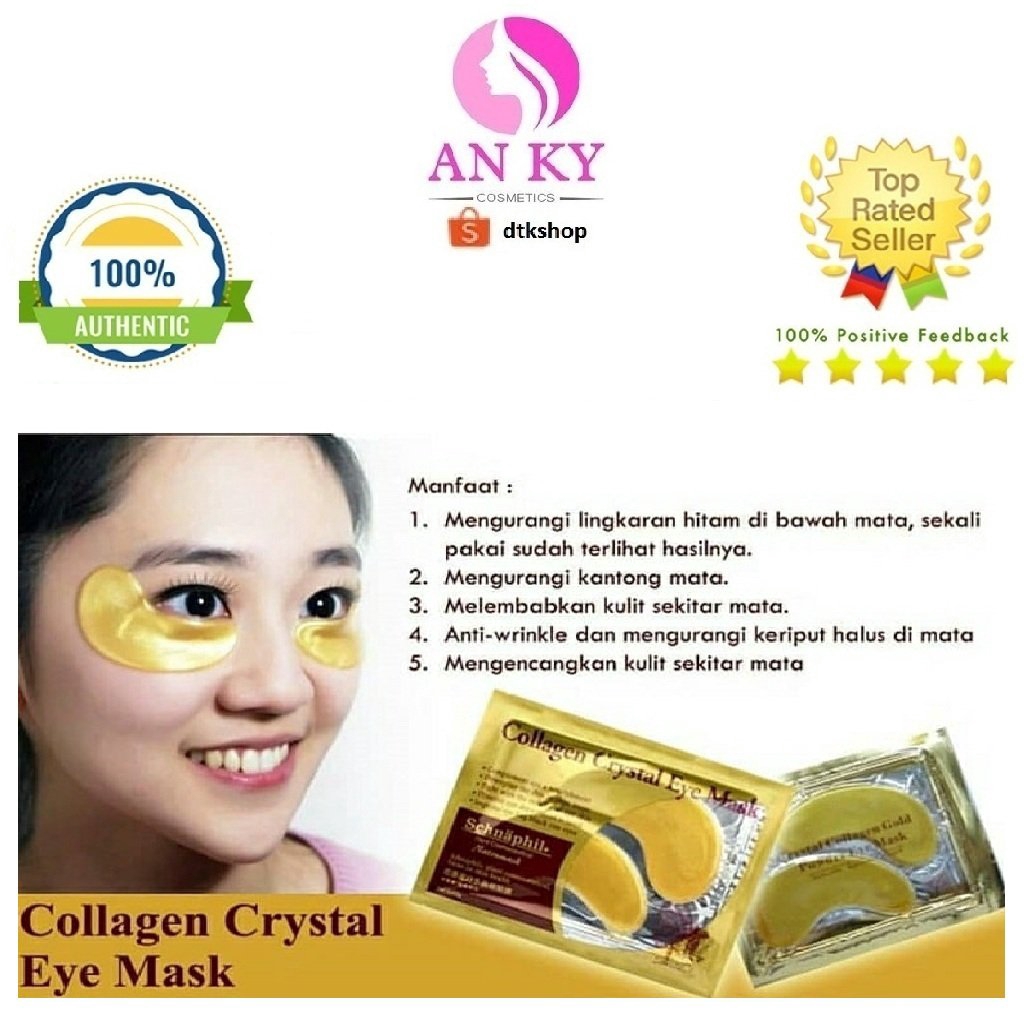 Combo 10 Mặt Nạ Mắt Crystal Collagen Gold Powder Eye Mask