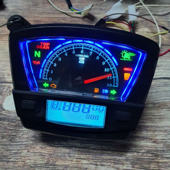 [MUA NGAY MUA NGAY] Đồng hồ điện tử LCD dành cho xe-dream hiển thị led 7 màu với nhiều tính năng hiện đại G285-2 - TẶNG KÈM CÔNG TẮC CHUYỂN ĐỔI 3 DÂY