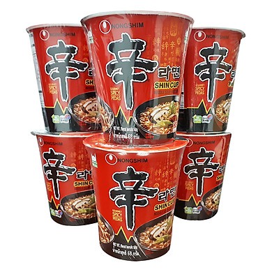 Thùng Mì Cay Nongshim Shincup Ly 68G X 12 Ly