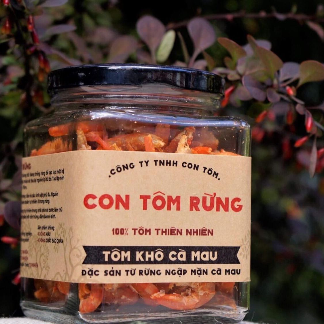 Tôm khô cà mau loại 1 con tôm rừng