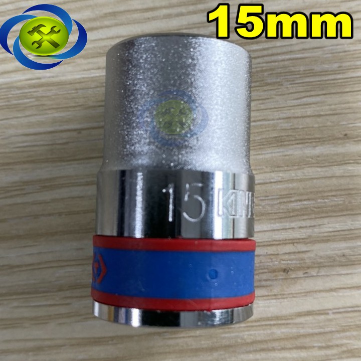 Tuýp trắng ngắn kingtony 433515m 1/2 inch - 15mm 6 cạnh