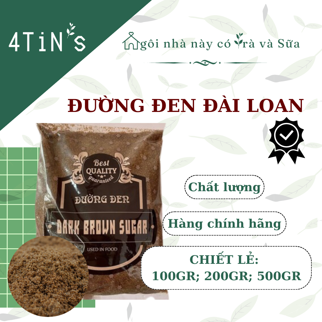 Đường đen đài loan nguyên liệu làm sữa trân châu đường đen chiết lẻ